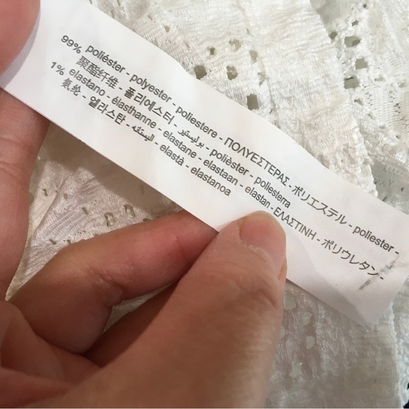 Zara crop top square neck puff sleeve size L - Picture 3 of 4